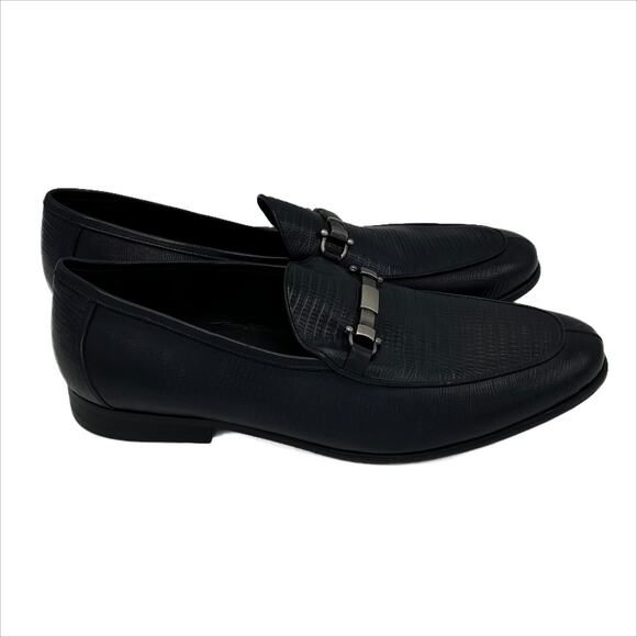 Baldi London Men's Linesville Dress Shoe in Navy Size 10 - Picture 2 of 7